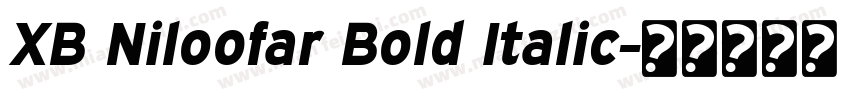 XB Niloofar Bold Italic字体转换